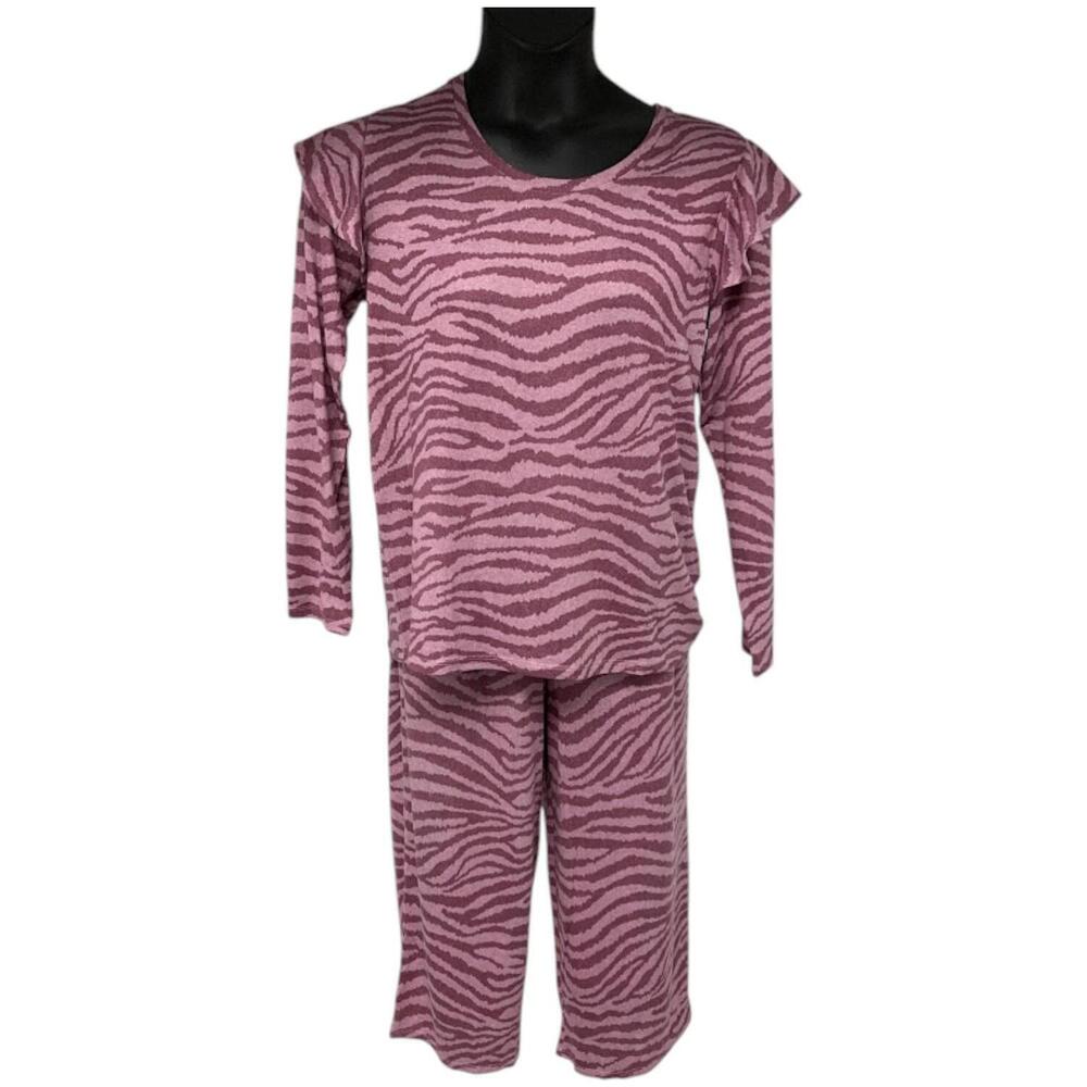 Comfort Code Women's 2-piece Knit PJ Set Pink Zebra - Regular